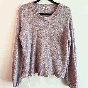 Madewell Lavender Bell Sleeve Sweater